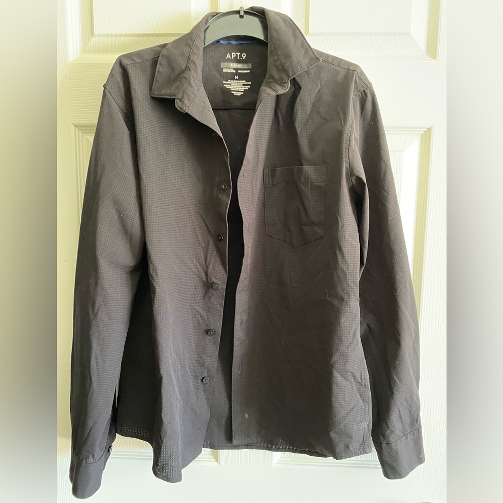 Apt. 9 Men's Black Shirt Jacket